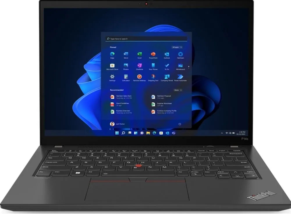 מחשב נייד לנובו חזק במיוחד Lenovo ThinkPad P14s Gen 4 MOBILE WORKSTATION Core™ i7-1360P Dodeca-Core (12 Core) 1TB SSD 32GB 14