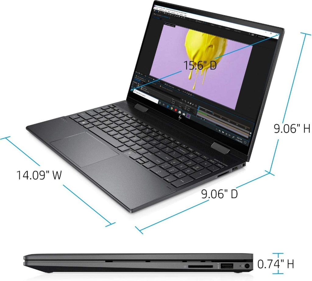 מחשב נייד HP Envy x360 15M-EU0013 AMD Ryzen™ 5 5500U 256GB SSD 8GB 15.6