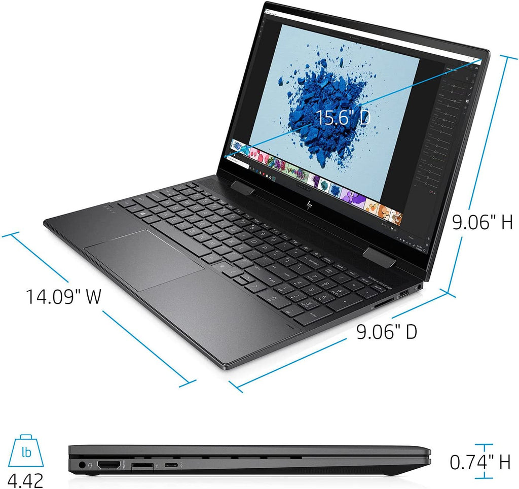 מחשב נייד HP Envy x360 15-EE1083 2-IN-1 AMD Ryzen™ 7 5700U 512GB SSD 12GB 15.6