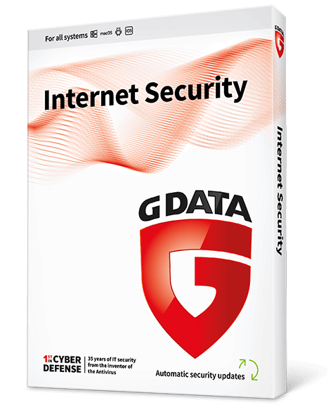 אנטי וירוס עבור מחשב אחד למשך שנה G DATA INTERNET SECURITY