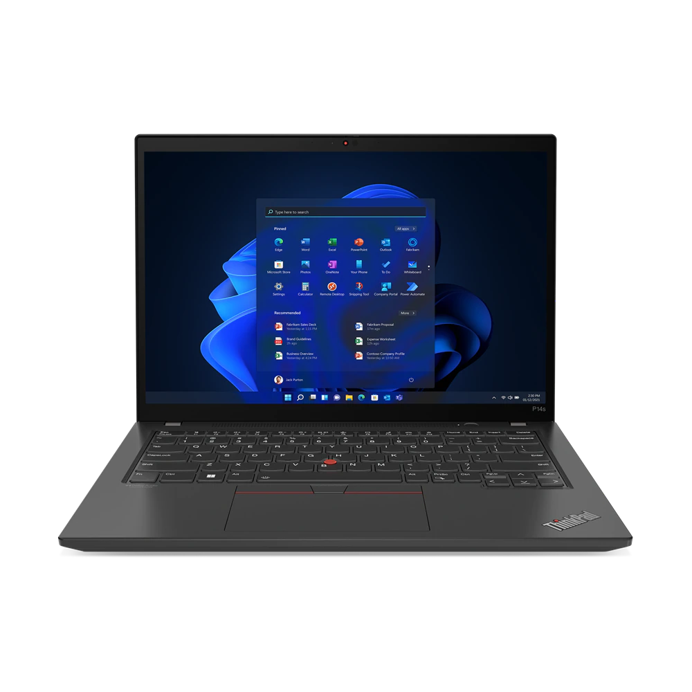 מחשב נייד עסקי Lenovo ThinkPad P14s Gen 2 MOBILE WORKSTATION Core™ i7-1260P 1TB SSD 16GB 14