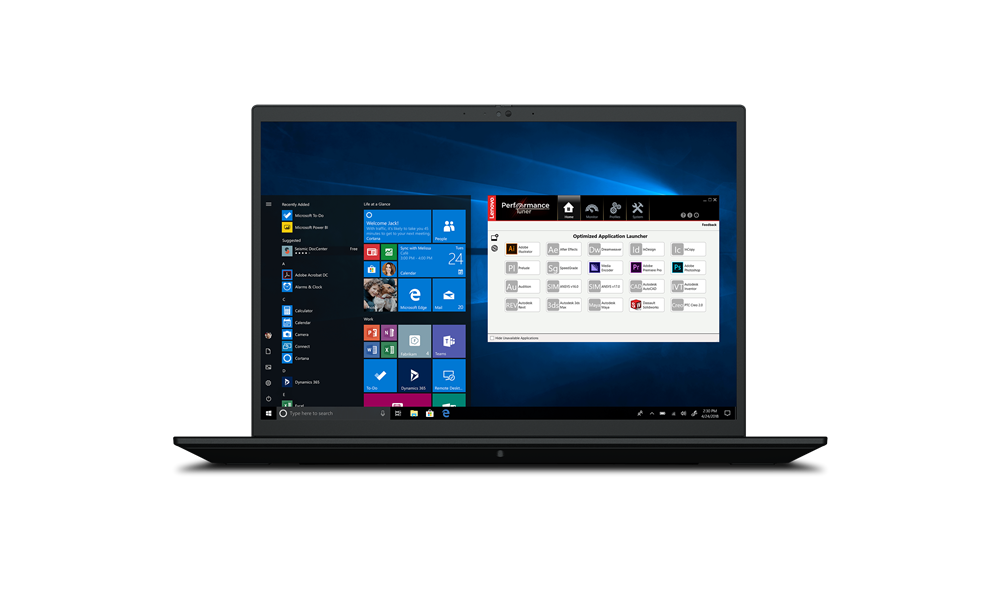מחשב נייד לנובו Lenovo ThinkPad P1 Gen 4 MOBILE WORKSTATION Core™ i7-11800H 1TB SSD 32GB 16