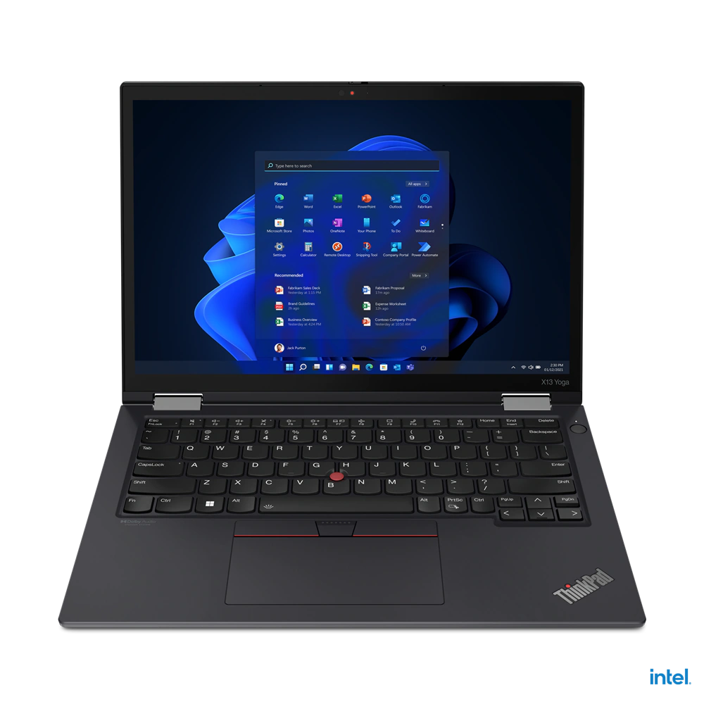 מחשב נייד לנובו Lenovo ThinkPad X13 YOGA Gen 3 Core™ i7-1265U 512GB SSD 16GB 13.3