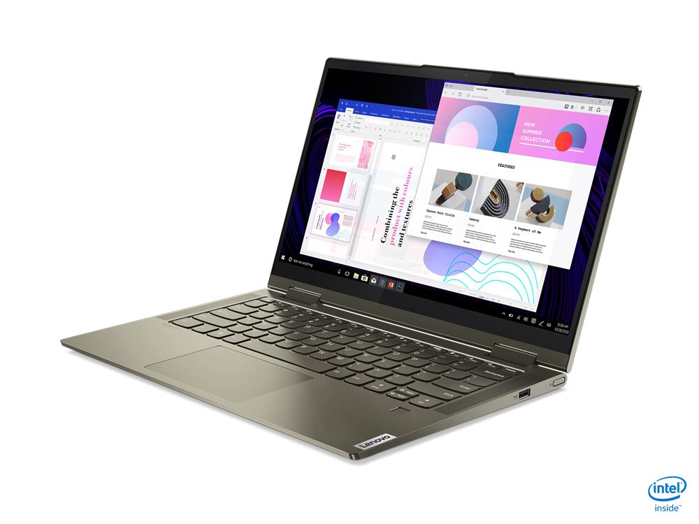 מחשב נייד מבית Lenovo עם מסך מגע בגודל 14.0 אינטש ברזולוציית FHD, מעבד Intel® Core™ i5-1135G7 2.4GHz - 4.2GHz, זיכרון פנימי בנפח 8GB, כונן SSD בנפח 256GB וכולל מערכת הפעלה